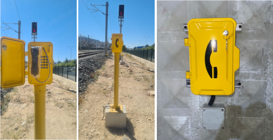 铁路专用防水电话机立柱：筑牢轨道交通通信生命线
