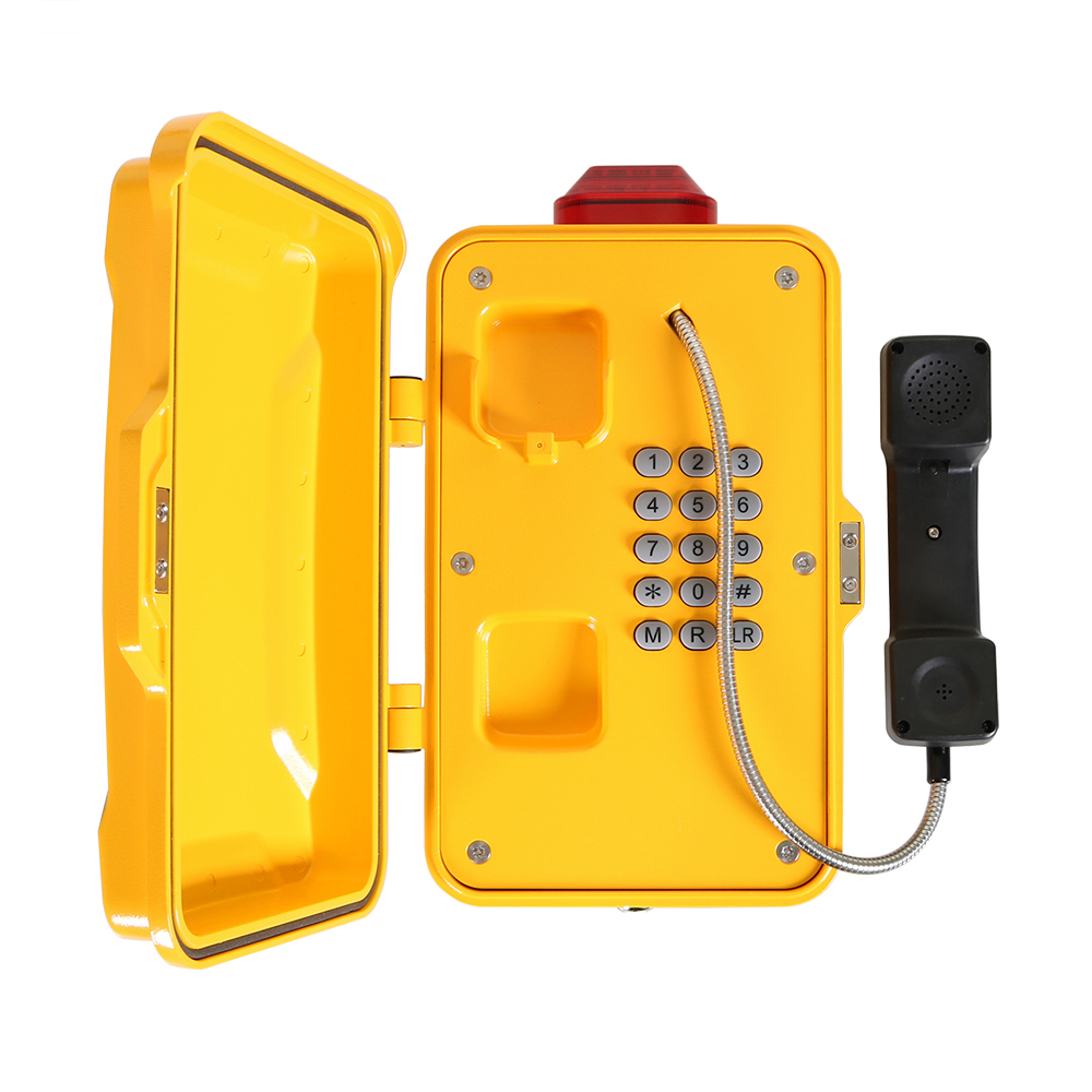 Mining Tunnel Telephones with LED Lamp