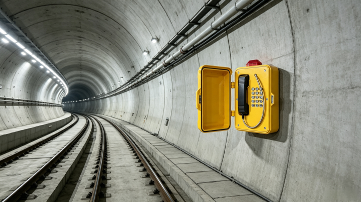 Emergency Telephone and PA System Enhances Safety Communication at Wumei High-Speed Railway Tunnel Construction Site