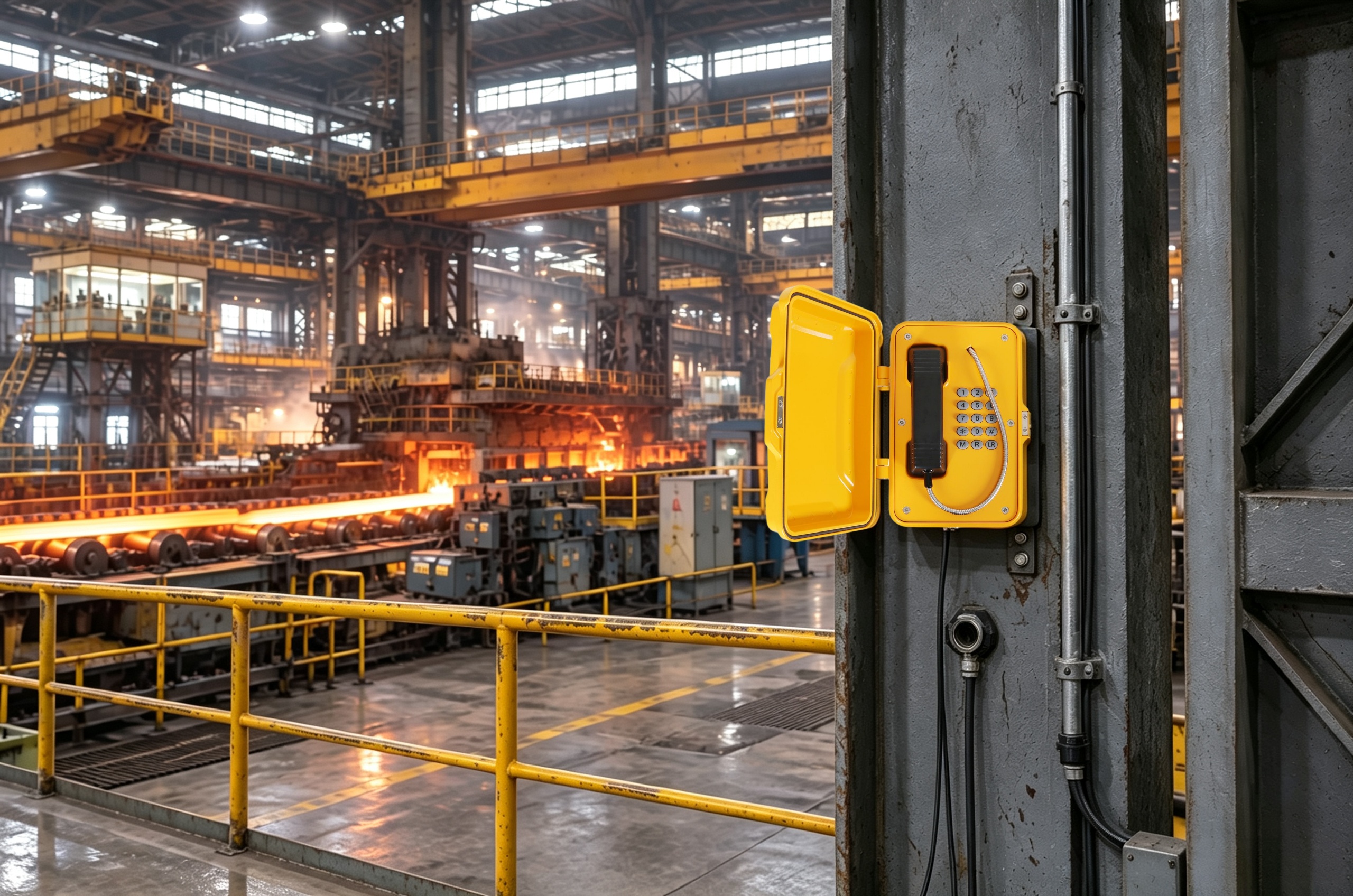 Baigong Steel Mill | JR101-FK Industrial Waterproof Telephone System for Reliable Production Communication