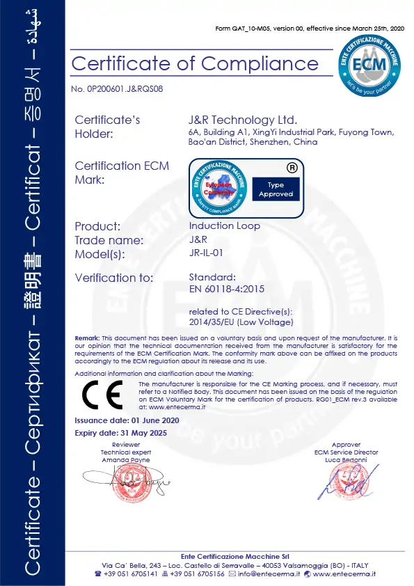 EN60118-4 INDUCTION LOOP