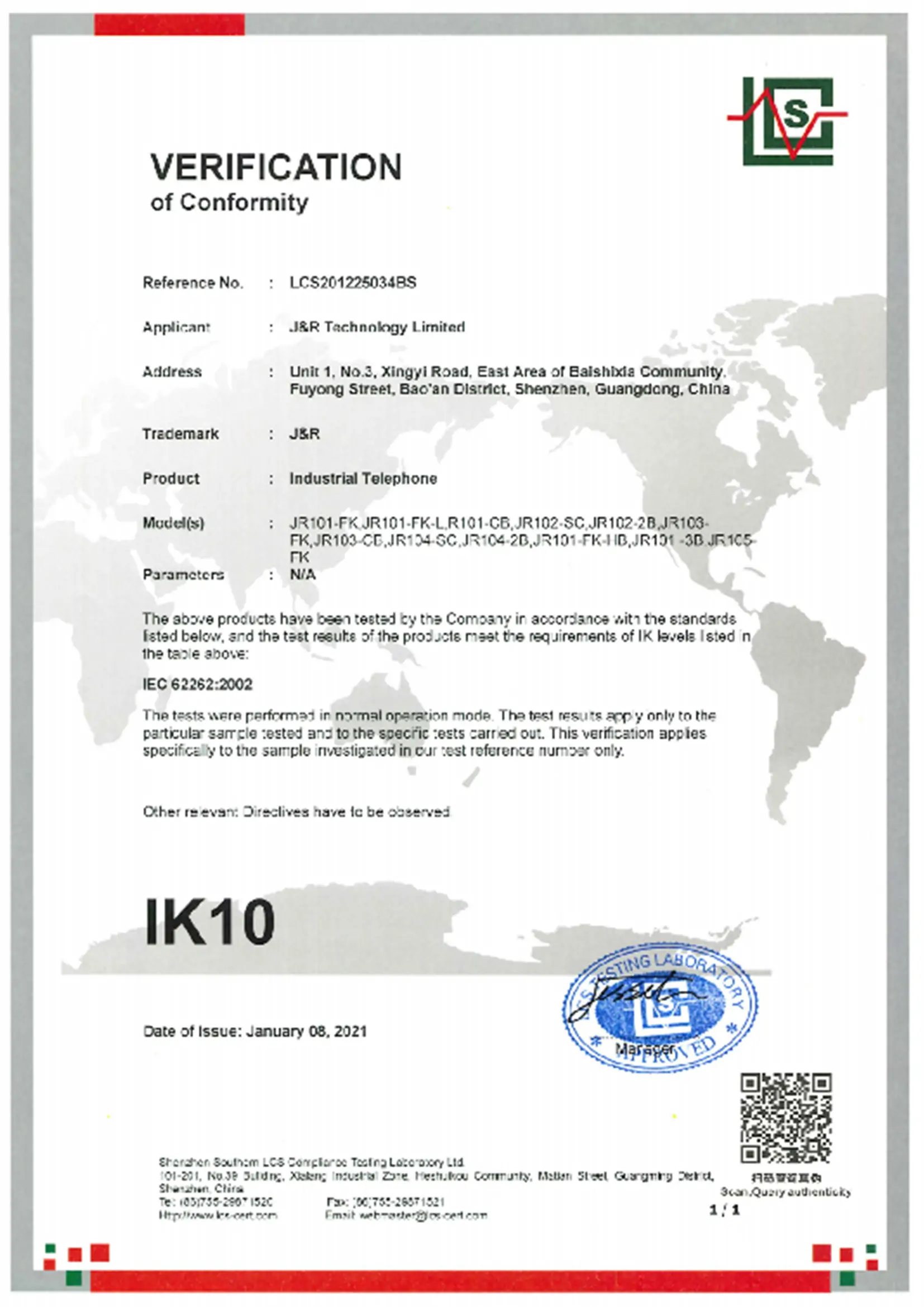 100 IK10 series